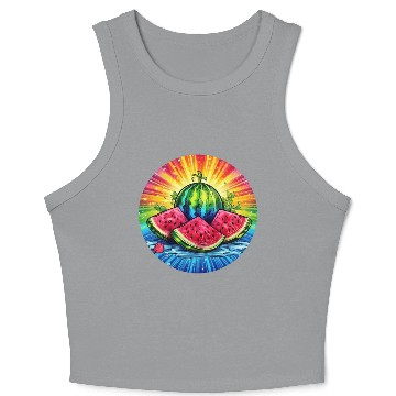 Discover LGBTQ Melon Crop Tank Top