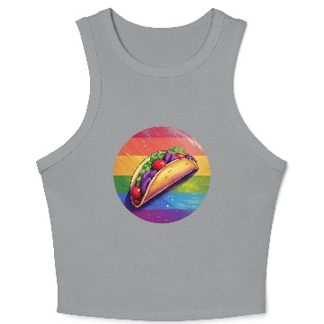 Discover LGBTQ Taco Crop Tank Top