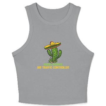 Discover Nacho Average Air Traffic Controller Crop Tank Top