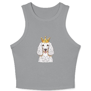 Discover "The crowned ones" - Poodle Crop Tank Top