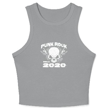 Discover Punk Rock Since 2020 - Skull Rock Hands 4th Crop Tank Top