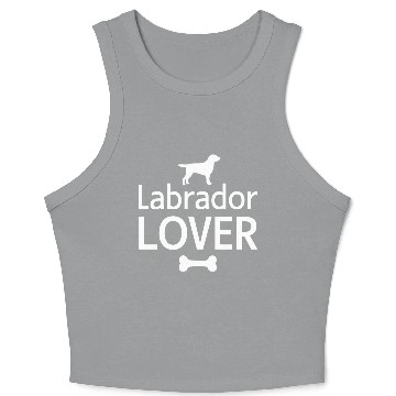 Discover Labrador Lover Crop Tank Top