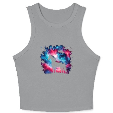 Discover Cool Galaxy Graphic Space Art Crop Tank Top