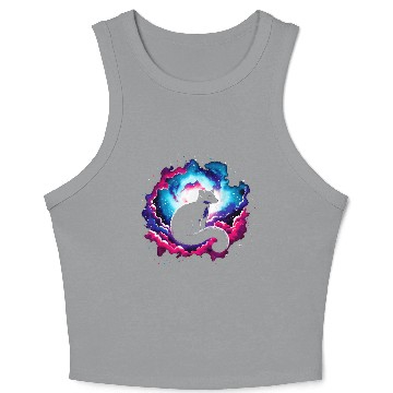 Discover Cool Galaxy Graphic Space Art Crop Tank Top