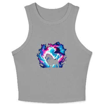 Discover Cool Galaxy Graphic Space Art Crop Tank Top