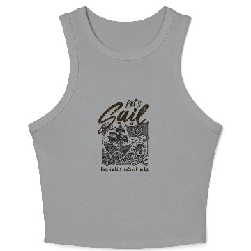Discover Vintage Pirate Adventure Crop Tank Top