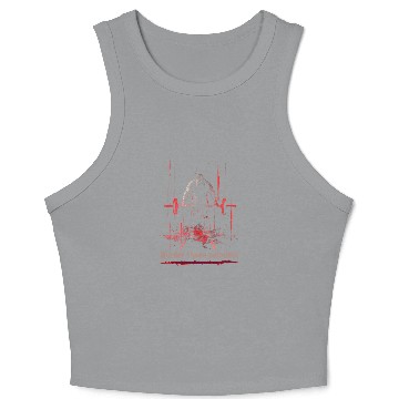 Discover Minimalistic Gym Lover Oversized Crop Tank Top – Killer