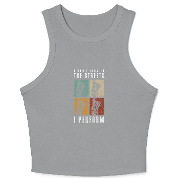 Discover Music Art Creative Crop Tank Top