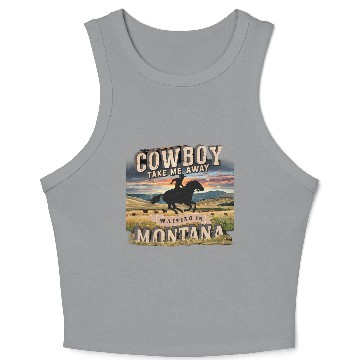 Discover COWBOY Crop Tank Top