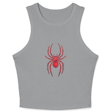 Discover Red Spider Crop Tank Top