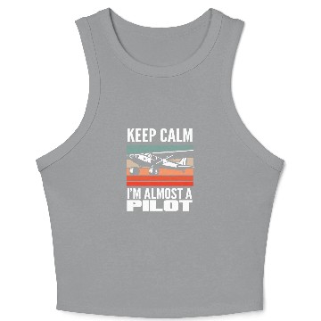 Discover Pilot Training Saying Flight School Crop Tank Top