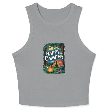 Discover Happy Camper Delight Crop Tank Top