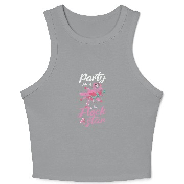 Discover Pool Flamingo Relaxation Water Crop Tank Top