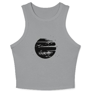 Discover Reflection of Moon Crop Tank Top