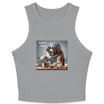 Discover cool fun food dog Crop Tank Top