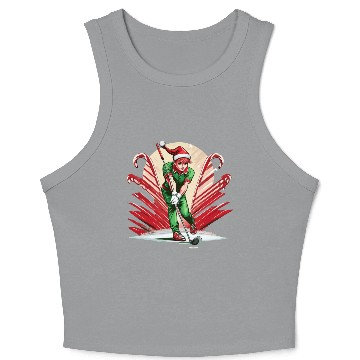 Discover Christmas Elf Golf Crop Tank Top