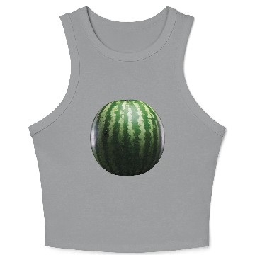 Discover Watermelon Realistic Crop Tank Top