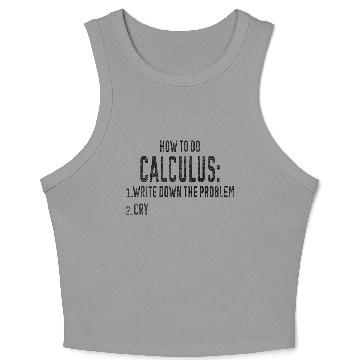 Discover Fanny Calculus Challenge College Math Struggle Crop Tank Top