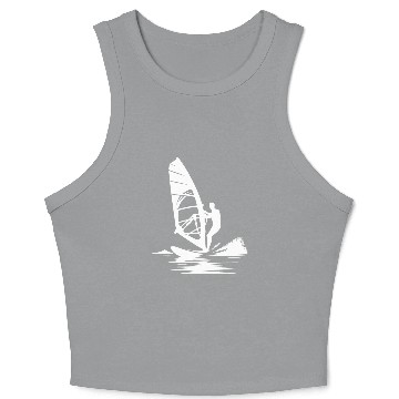 Discover Surfing Technology With Wind Power Wind And Sea Crop Tank Top