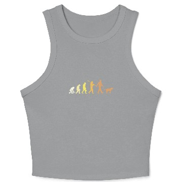 Discover Labrador EVOLUTION Labrador Lovers Funny Crop Tank Top