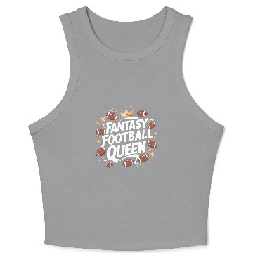 Discover fantasy football queen 2024 Crop Tank Top