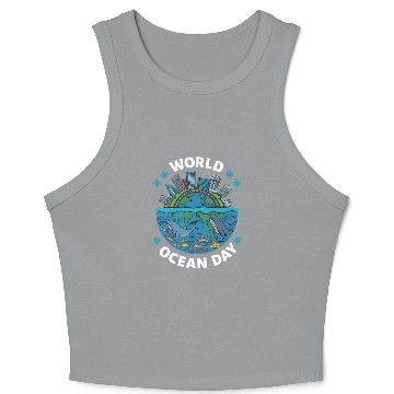 Discover world ocean day Crop Tank Top