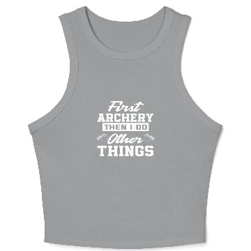 Discover Bow Number 1 Archery Crop Tank Top