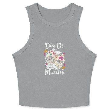 Discover Holiday Skull Skull Remembrance Crop Tank Top