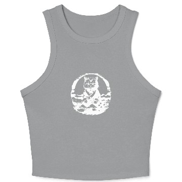 Discover Japanese Cat Crop Tank Top
