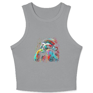 Discover Sloth Lazy Love Sloths Crop Tank Top