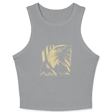 Discover Veteran Design - US Veteran Pride Crop Tank Top