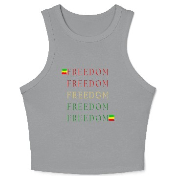Discover Freedom art Crop Tank Top