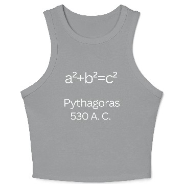 Discover Math Geek Chic: Wear These Iconic Equations! Crop Tank Top