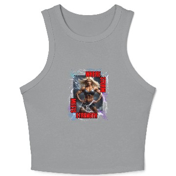 Discover Storm , gym design Crop Tank Top