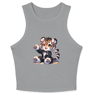 Discover Tiger Cub with outfit Crop Tank Top