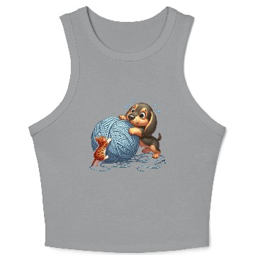 Discover Fun Animal Image Crop Tank Top