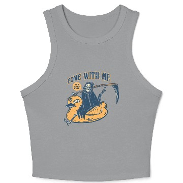 Discover Death Duck Pool Crop Tank Top