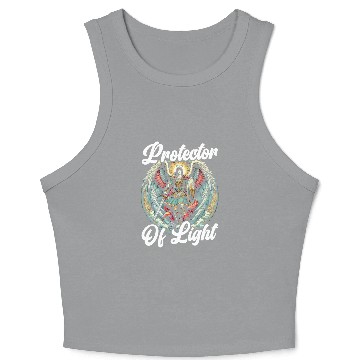 Discover Archangel Michael Catholic Christianity Angel Crop Tank Top