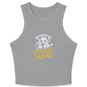 Discover Archangel Michael Catholic Christianity Angel Crop Tank Top