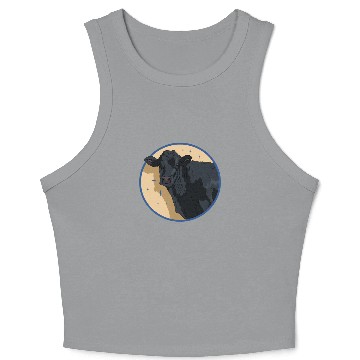 Discover Angus Cow Black Angus Cattle Crop Tank Top