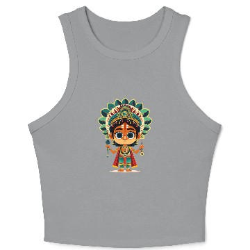 Discover Folklore cartoon Crop Tank Top