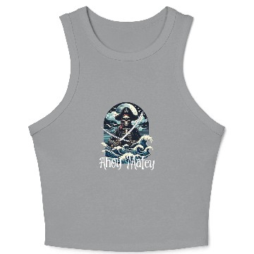 Discover Ahoy Matey - Talk Like a Pirate Crop Tank Top
