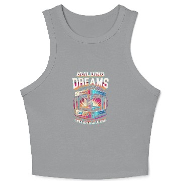 Discover 3D Print 3D Engineer Building Dreams Crop Tank Top