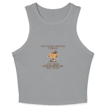 Discover Coffee and Balanced Spreadsheets - Funny Office Crop Tank Top