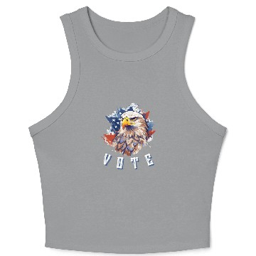 Discover Eagle Vote Crop Tank Top