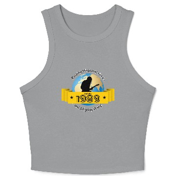 Discover 35th birthday Rocking this planet since 09/1989 Crop Tank Top