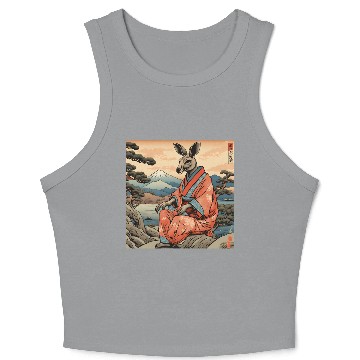 Discover Retro Kangaroo Prank Design Crop Tank Top