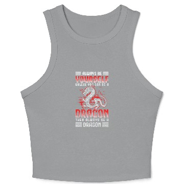 Discover Dragons Fantasy Tattoo Crop Tank Top