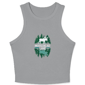 Discover Moosehead Lake Maine. Crop Tank Top