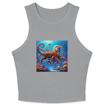 Discover The octopus-tiger Crop Tank Top
